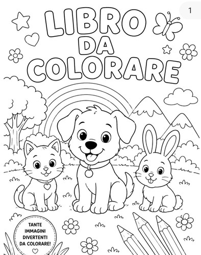 Libro colorare per bambini - ,