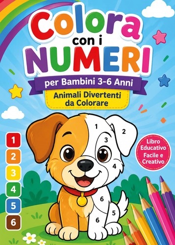 Colora con numeri per - con, i