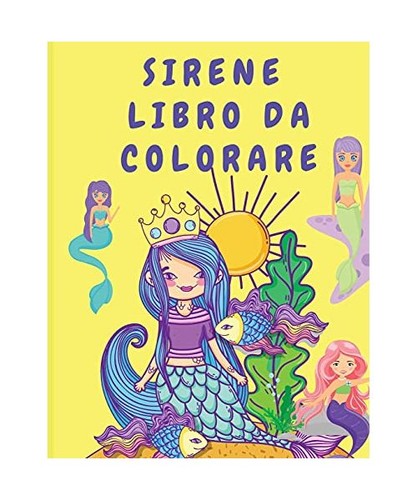 Sirene libro colorare - sirene,
