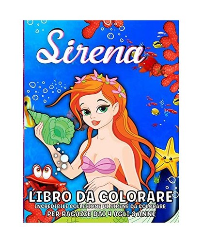 Sirene libro colorare - libro,