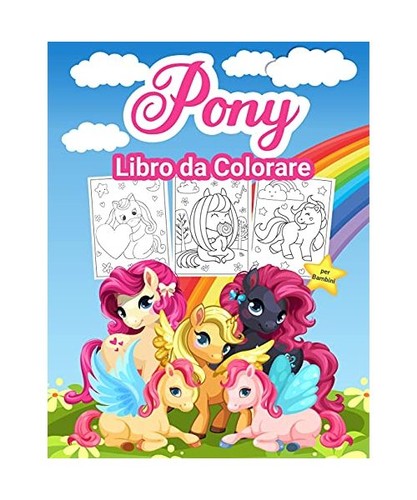 Pony libro colorare per - pony,