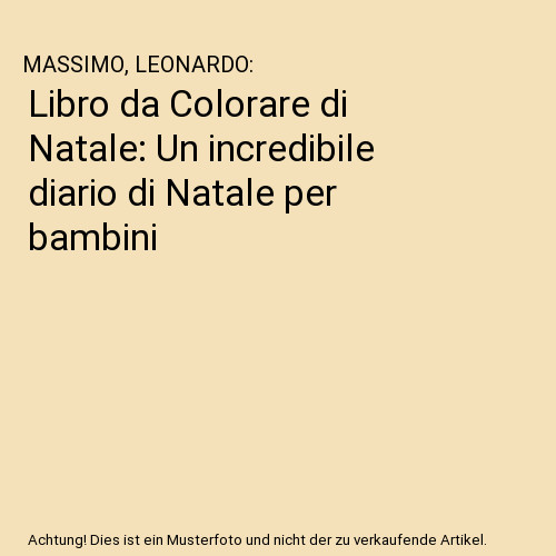 Libro colorare natale - da, di