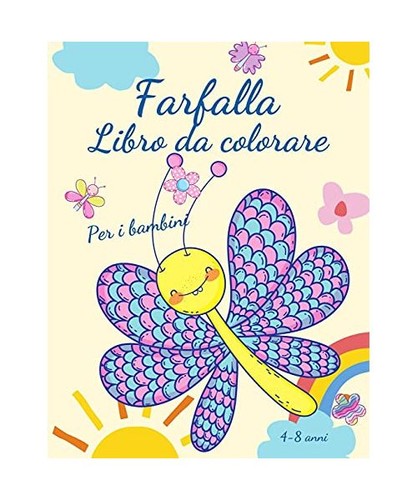 Farfalla libro colorare per - farfalla, da