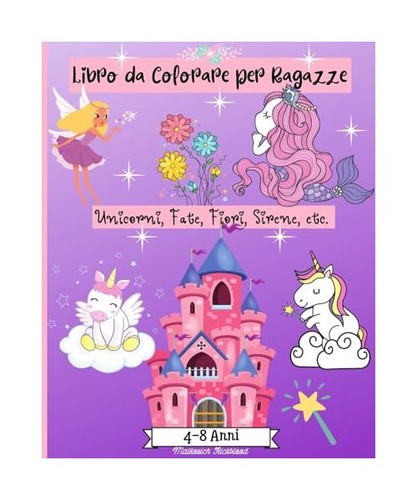 Libro colorare ragazze età - da,