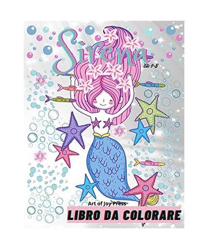 Sirena libro colorare età - sirena,