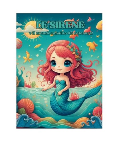Libro colorare le sirene - libro, da