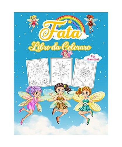 Fata libro colorare per - colorare,