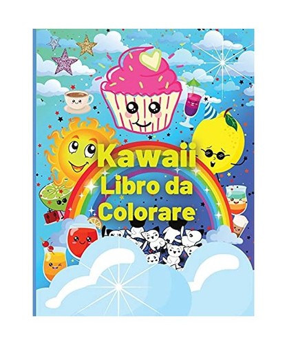 Kawaii libro colorare più - da,