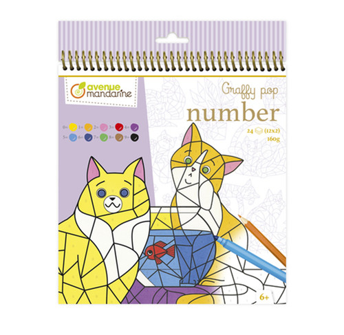 Libro colorare graffy pixel - da,