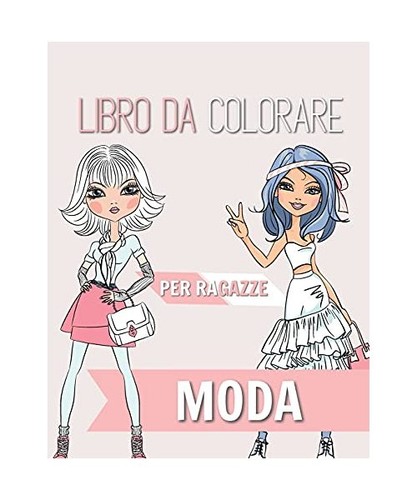 Moda libro colorare per - moda,