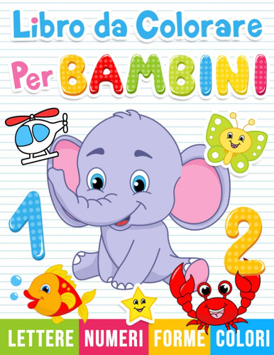 Libro colorare per bambini - da,
