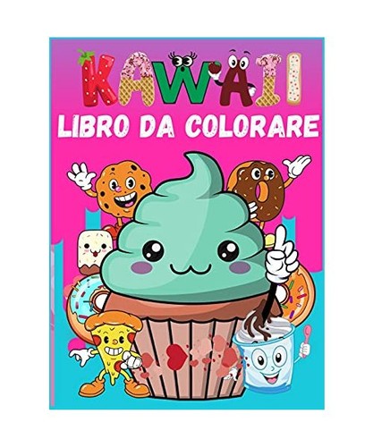 Kawaii libro colorare - kawaii,