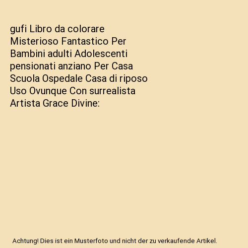Gufi libro colorare - libro, da