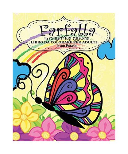 Farfalla libro colorare - da,